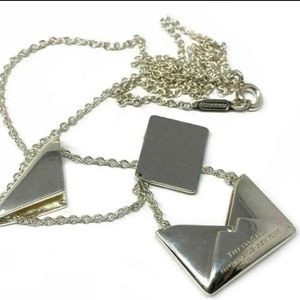 Tiffany & Co. Sweet Nothing Sterling Silver Envelope Movable Letter Pendant